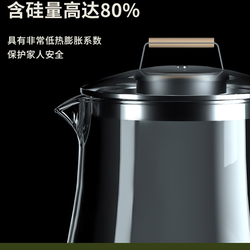 1.8L wielofunkcyjny czajnik retro zielony wielofunkcyjny automatyczny szklany czajnik elektryczny garnek zdrowia