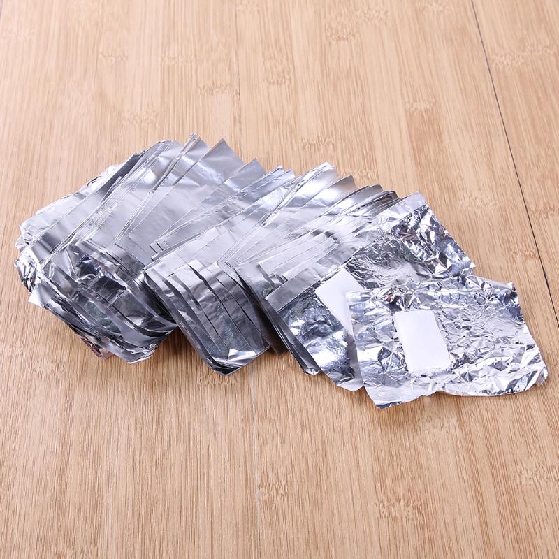 100 Pcs Aluminium Foil Nail Art Losweken Wraps Remover Acryl Gel Verwijdering Wraps Remover Makeup Tools