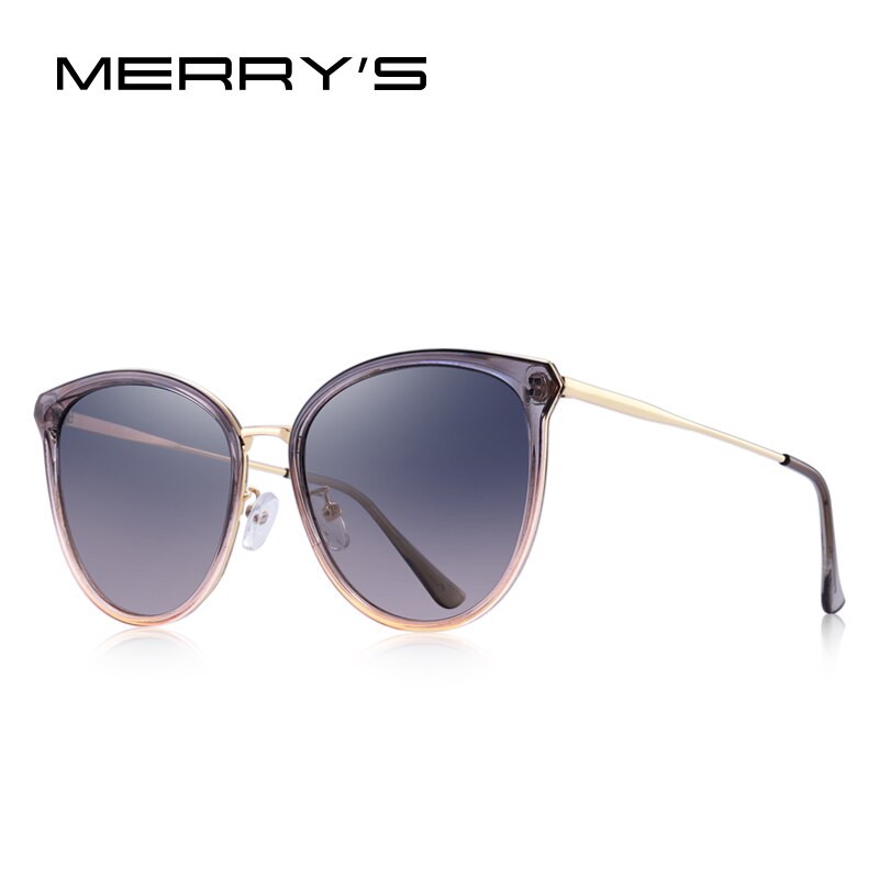 Merrys Vrouwen Mode Cat Eye Gepolariseerde Zonnebril Dames Luxe Trending Zonnebril UV400 Bescherming S6305: C04 Champagne