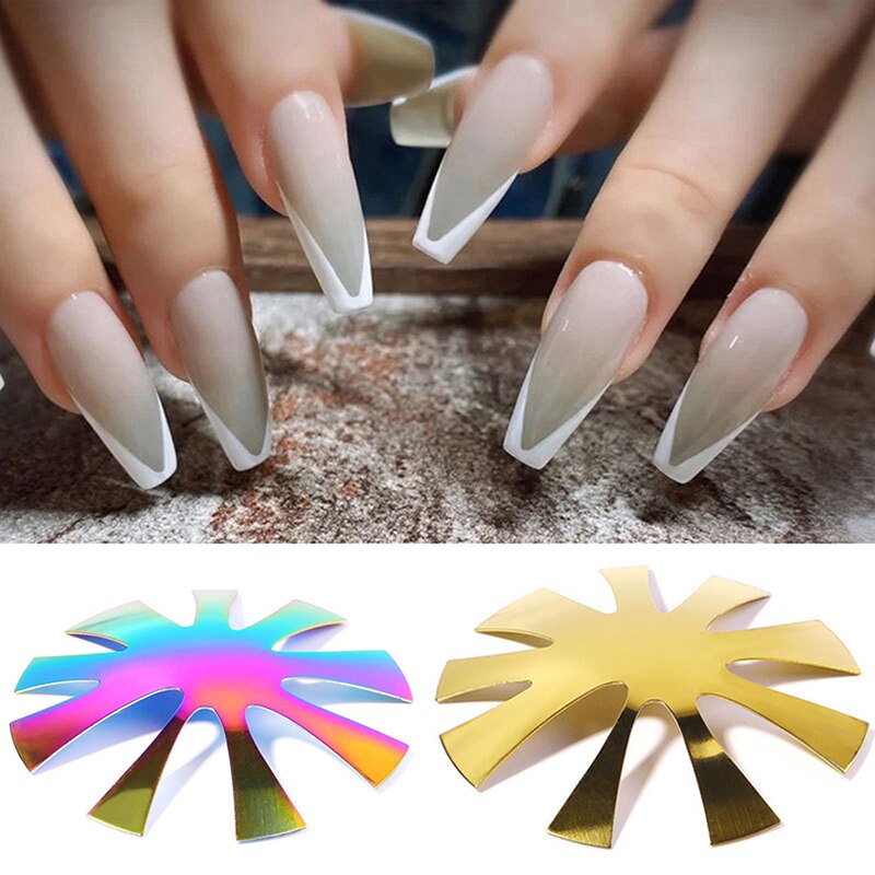 Faux-ongles français ovale, coupe-ongle en forme d'amande, coupe-ongle en forme de V, 9 tailles Pro, modèle de manucure, tendance,