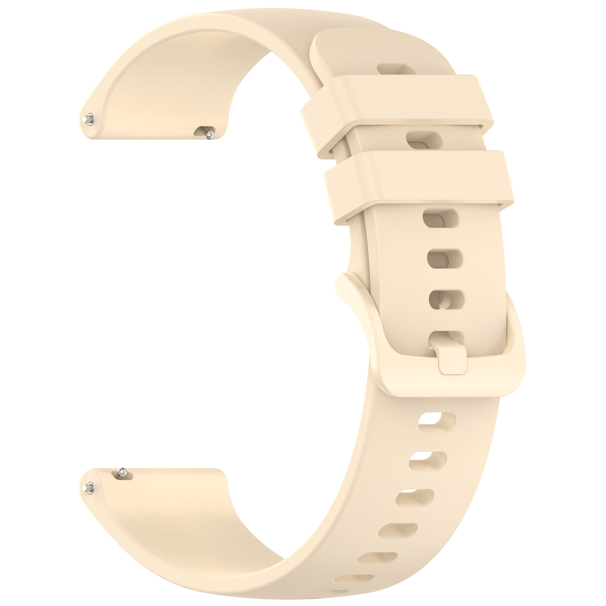 20mm rem til garmin approach  s50 /  vivoactive 5 blød silikone og holdbar ensfarvet urrem til forerunner 165/165 music: Azurblå