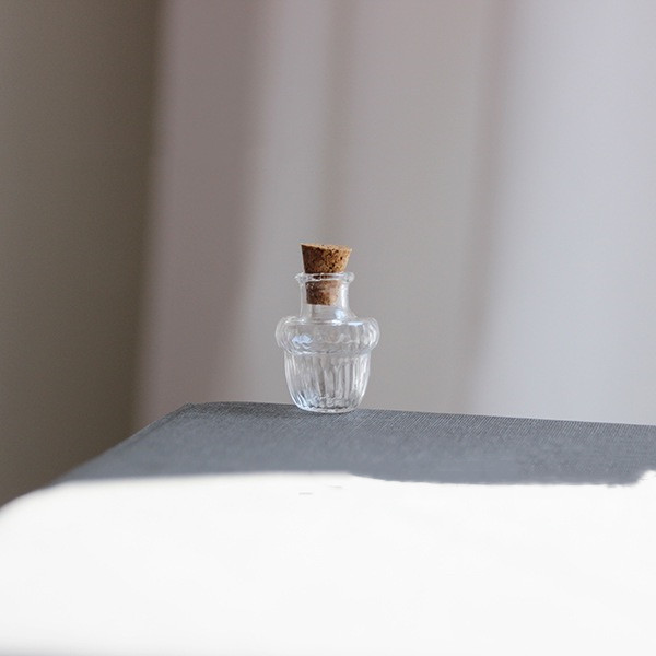 1/2/3 butelki szklane o różnych kształtach, małe butelki z korkami, z życzeniami uzdrawiania, szczęśliwego dryfowania, puste, małe słoiczki, dekoracja: Ja / Śliwka