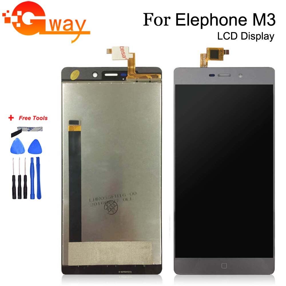 100% Tested For Elephone M3 LCD Display and Touch Screen Assembly Repair Part 5.5 inch Mobile Accessories +Free Tools