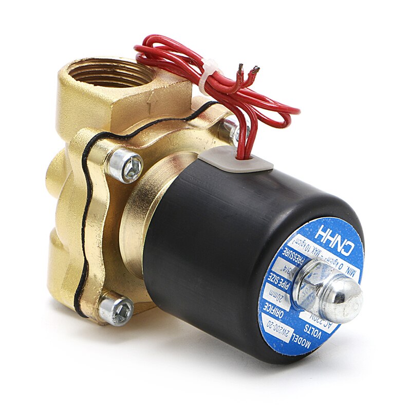 3/4\ " 220v sähköinen solenoidiventtiili pneumaattinen 2- porttinen vesi öljy ilmakaasu 2w-200-20 19qe