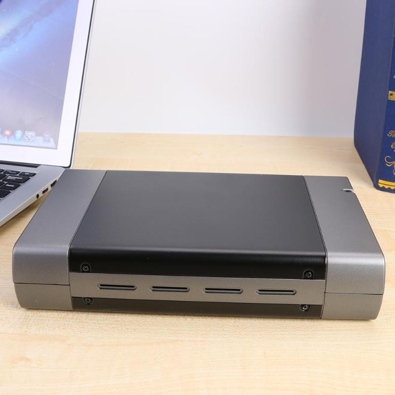 Carcasa de disco óptico de 5,25 pulgadas, adaptador USB 3,0 a SATA, 8T, estructura de cubierta superior e inferior portátil, carcasa de disco duro