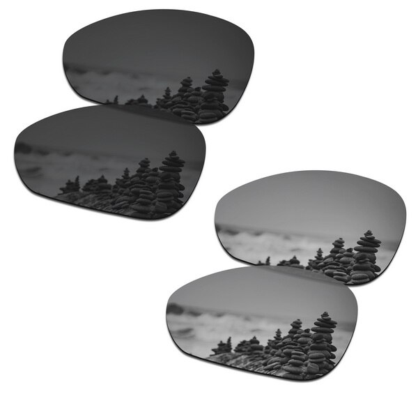 SmartVLT Vervanging Lenzen Gepolariseerde voor Oakley Crosshair 1.0 (2005) Zonnebril-Meerdere Paren Verpakt: Black and Silver