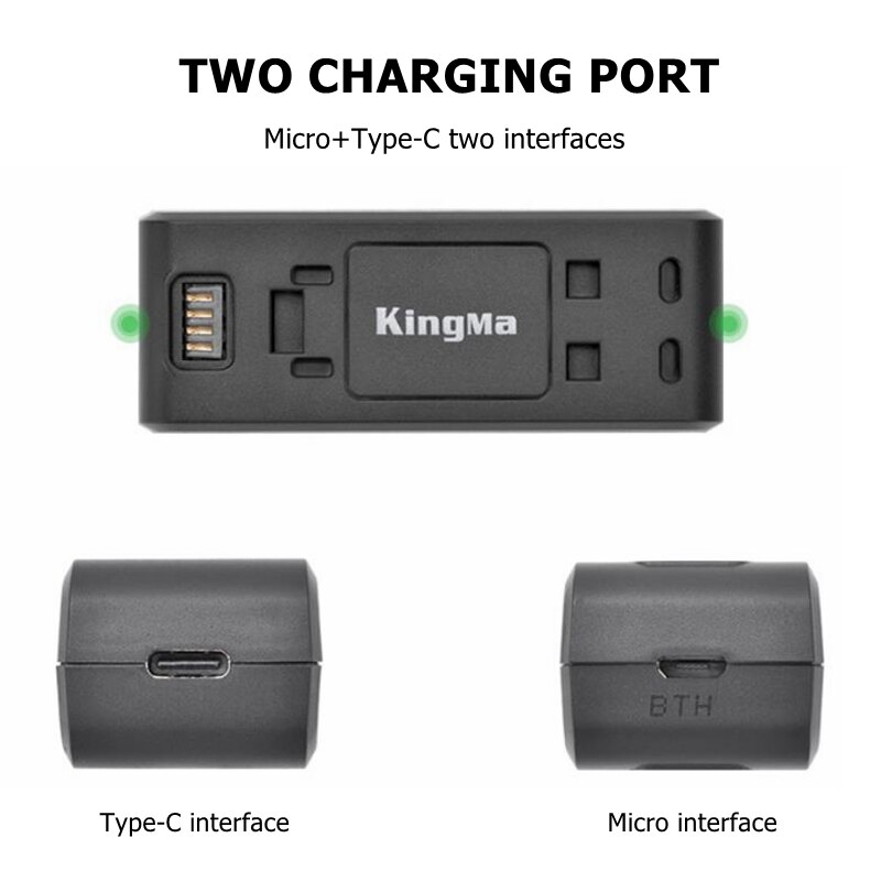 1/2/3 pces 1190mah insta 360 r base de bateria de lítio + micro/tipo-c porto carregador duplo para insta360 um r 4k/1-Polegada/360 acessórios