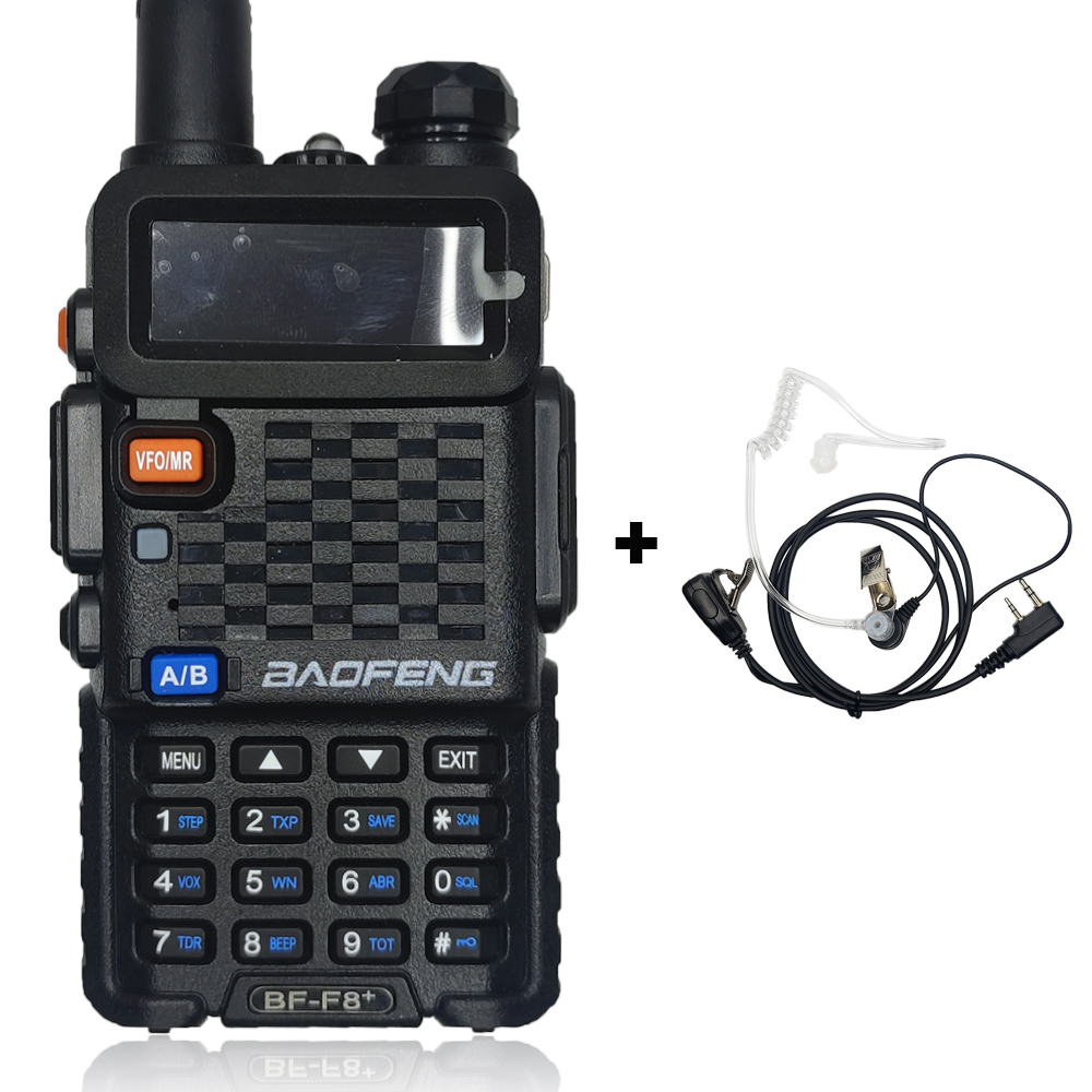 BAOFENG originale Walkie Talkie BF-F8 + Radio portatili bidirezionale 5W Dual Band 128CH 1800mAh amatoriale CB Ham Radio UV-5R aggiornato F8 +: Blu / EURO