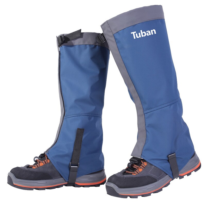 Vandtætte sko regn sne dækker genanvendeligt regn støvle benovertræk med regn sne beskyttende skridsikker regnvejr regnvejrsdag: Blå / L