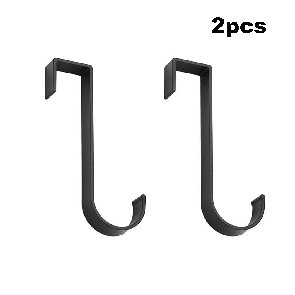 Crochet multifonctionnel en aluminium, espace de radiateur, porte d'armoire, crochet arrière, serviette de salle de bain, petit crochet, accessoires pour la maison, 1/2 pièces
