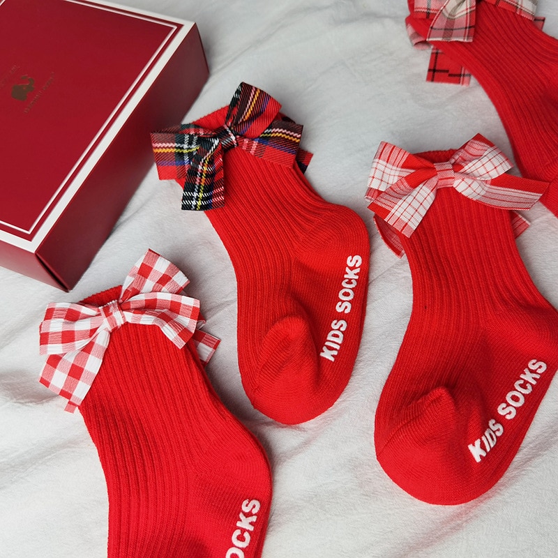 neue Frühjahr Baby socken freundlicher Bogen-knoten Socken Herbst Baby Mädchen Socken Kleinkind Kleinkind nicht-Unterhose Boden socken