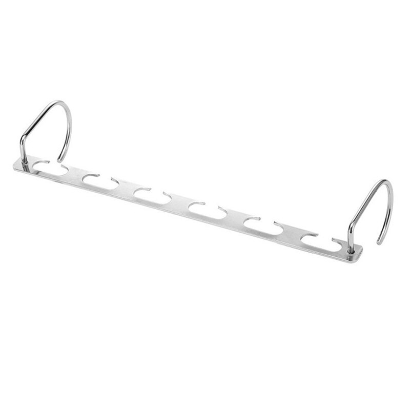 1Pcs 37cm Multifunctional Metal Clothes Closet Hangers Clothing Organizer Clothes Drying Rack with Hook Space Saving