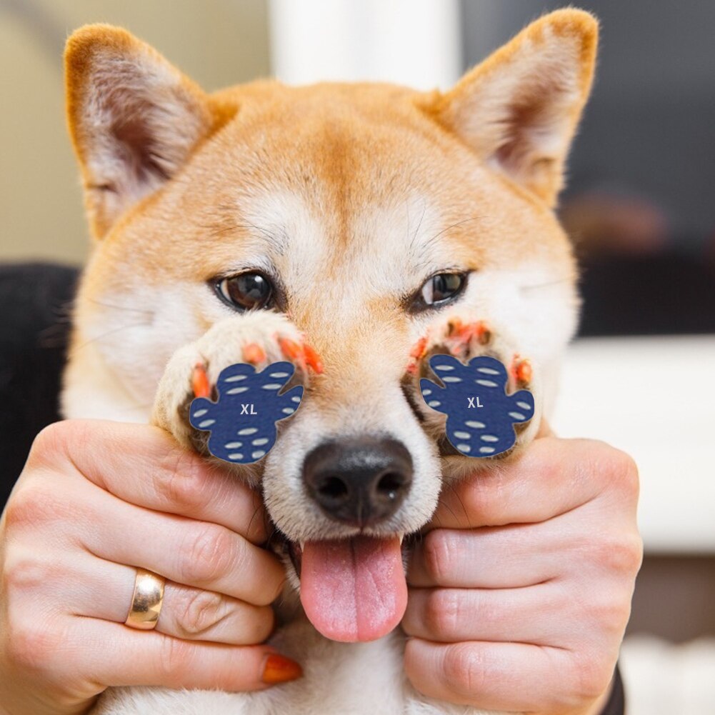 4pcs Waterproof Paw Protectors for Dogs Anti-slip Puppy Dustproof Thickened Paw Foot Patch Shoes Pads Sticker Pet Products
