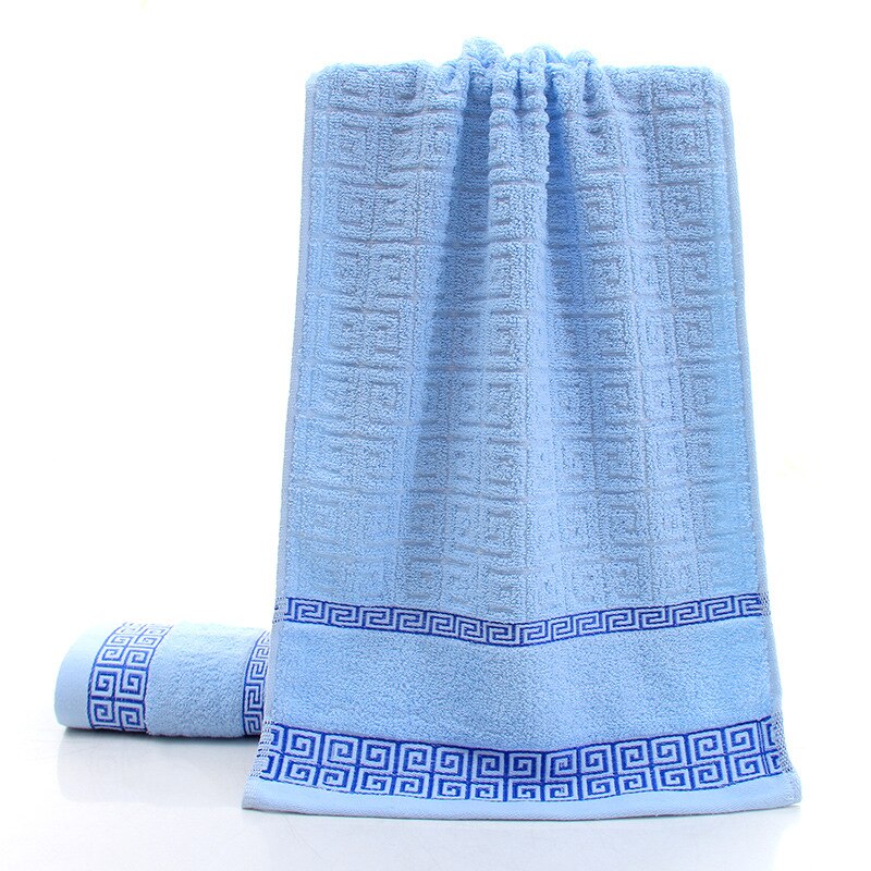 Badehåndklæder til voksne 100%  bomuld 70 x 140cm kvinder badeværelse superabsorberende vaskeklude håndklæde wrap kjole håndklæder badeværelse: Blå