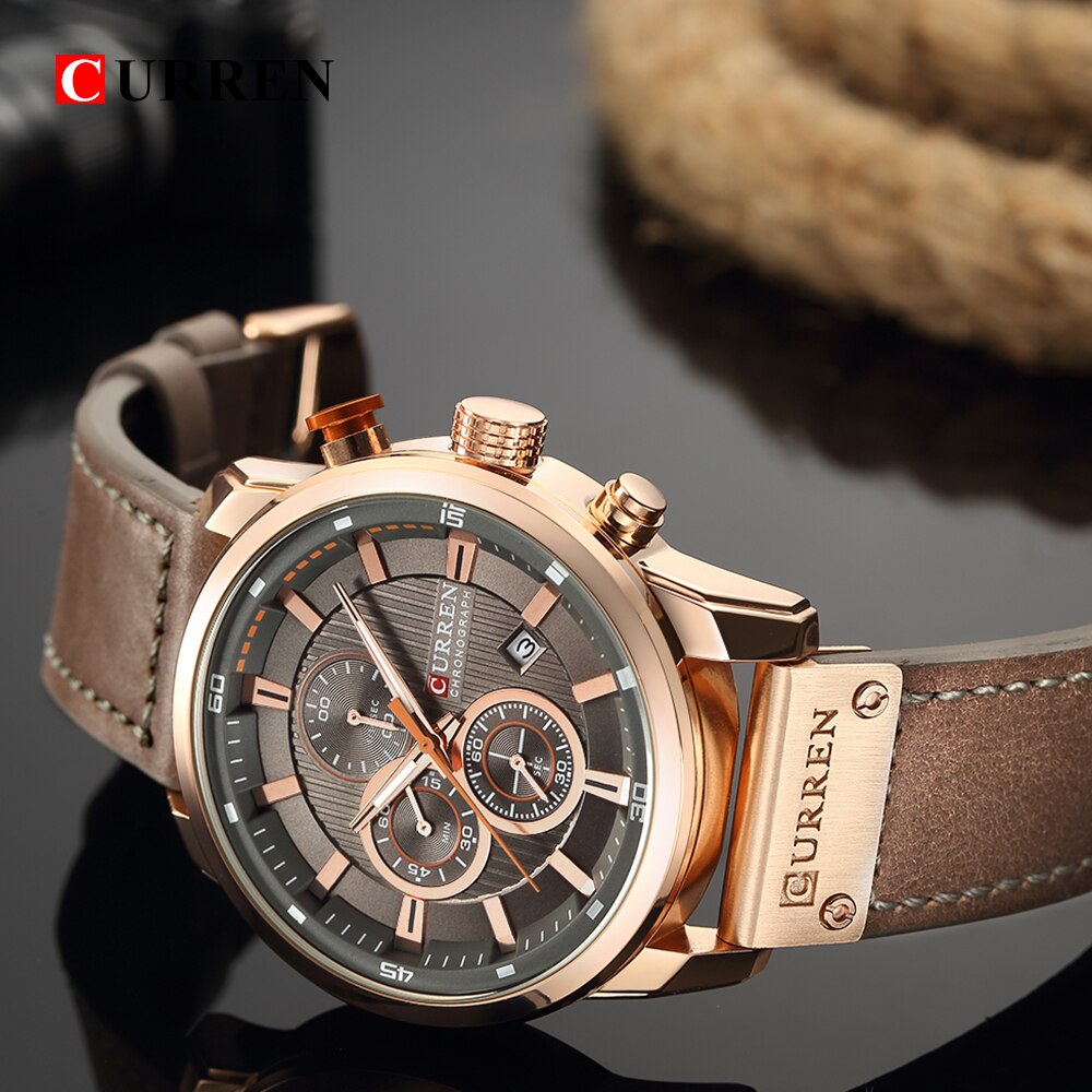 Curren Datum Quartz Mannen Horloges Top Luxe Mannelijke Klok Chronograph Sport Mens Polshorloge Hodinky Relogio Masculino