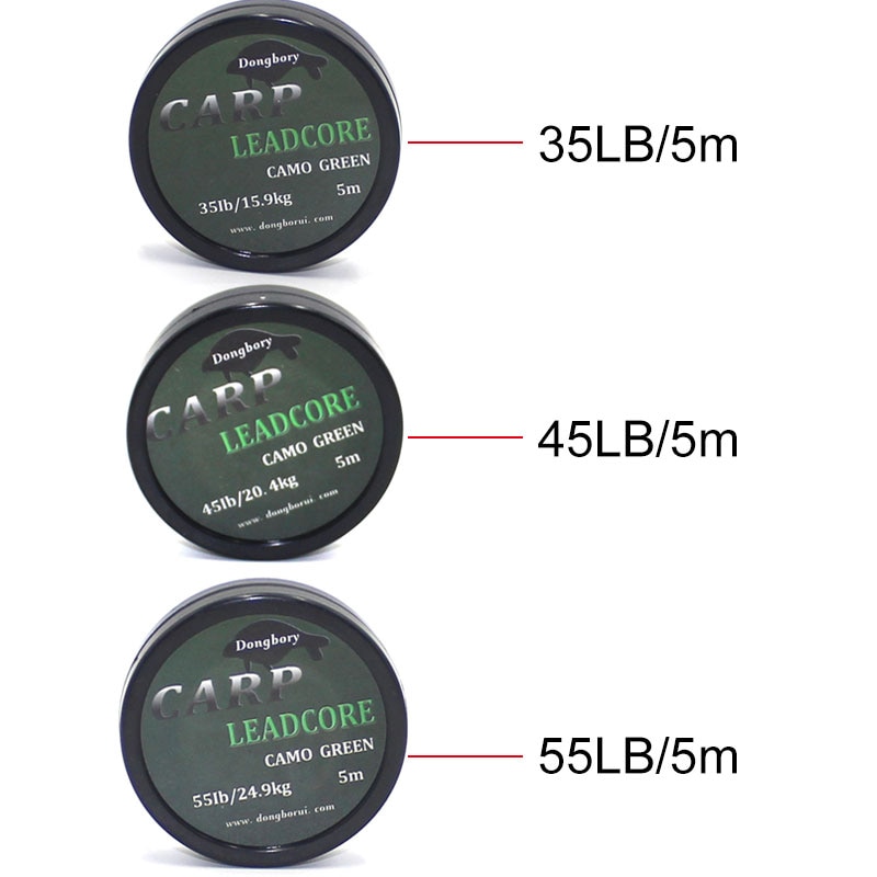 5m carpa linha de pesca chumbo núcleo helicóptero carpa equipamento de cabelo broca 12 trança fio líder linha equipamento de pesca diy acessórios