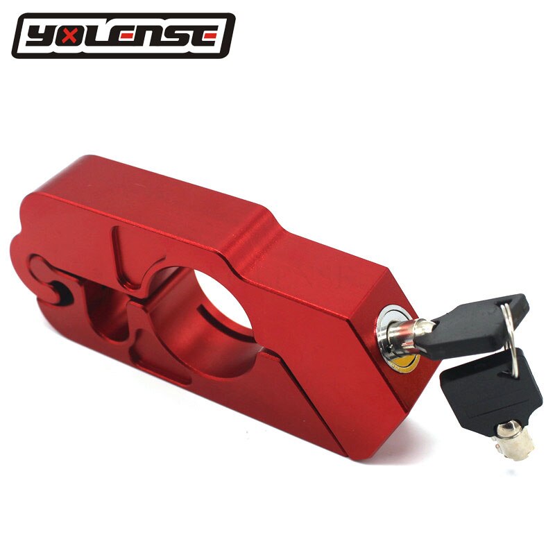 Verrou de guidon pour Ducati Monster 696 848 1098 821, accessoires de sécurité pour freins ATV et Protection contre le vol: Rouge