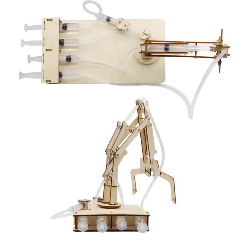 Hydraulische mechanische arm Diy-modellen en bouwspeelgoed Wetenschap en onderwijs Modelspeelgoed voor kinderen Cadeauspeelgoed