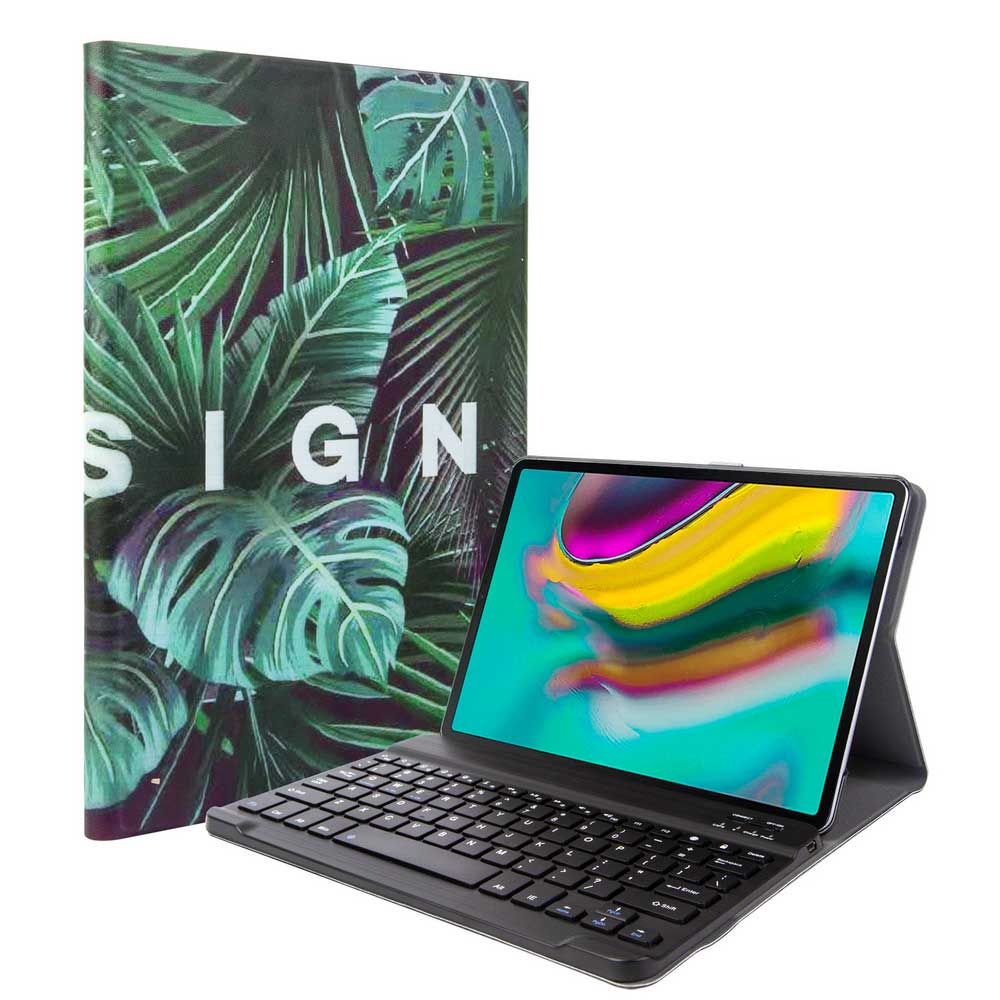 Keyboard Cover for Samsung Galaxy Tab S5E SM-T720 SM-T725 Tablet Cover for Galaxy tab S5E 10.5" Stand Cover Painted case: Primeval forest