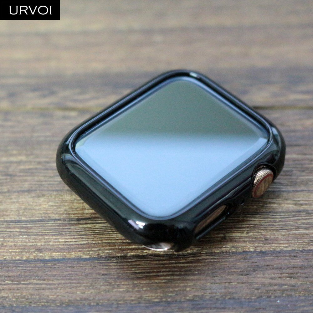URVOI Del Respingente per Mela guarda serie 4 della copertura di caso per iwatch che placca in plastica telaio sottile in forma custodia ultra-sottile fascia