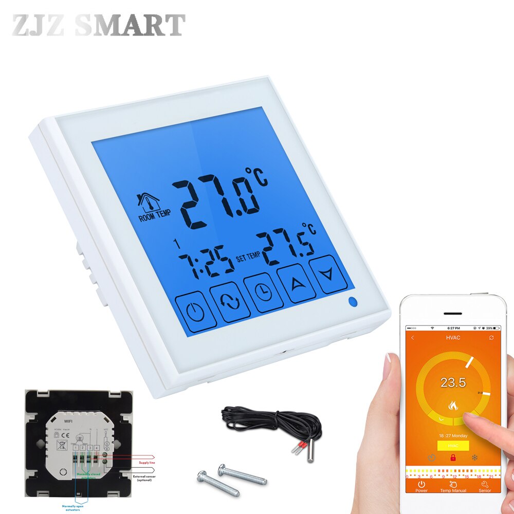 Smart House Wifi Programmeerbare App Intelligente Water Verwarming Thermostaat Temperatuur Schakelaar Controller Controller Voor Floor