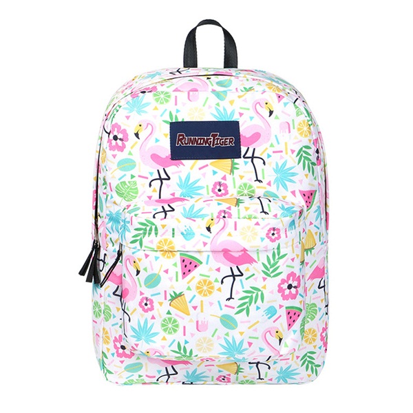 School Boekentas Flamingo Cartoon Kinderen Rugzak Jongen Meisje School Book Tassen Cadeau Voor Kids Rugzakken Mochila: Beige