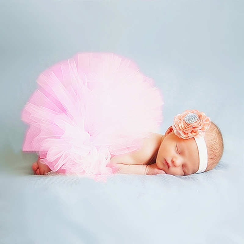 0-3 m tutu rok baby is 12 soorten kleur van een buste van nepotisme hoofdtooi bloem mode creatieve fotografie kleding pictures