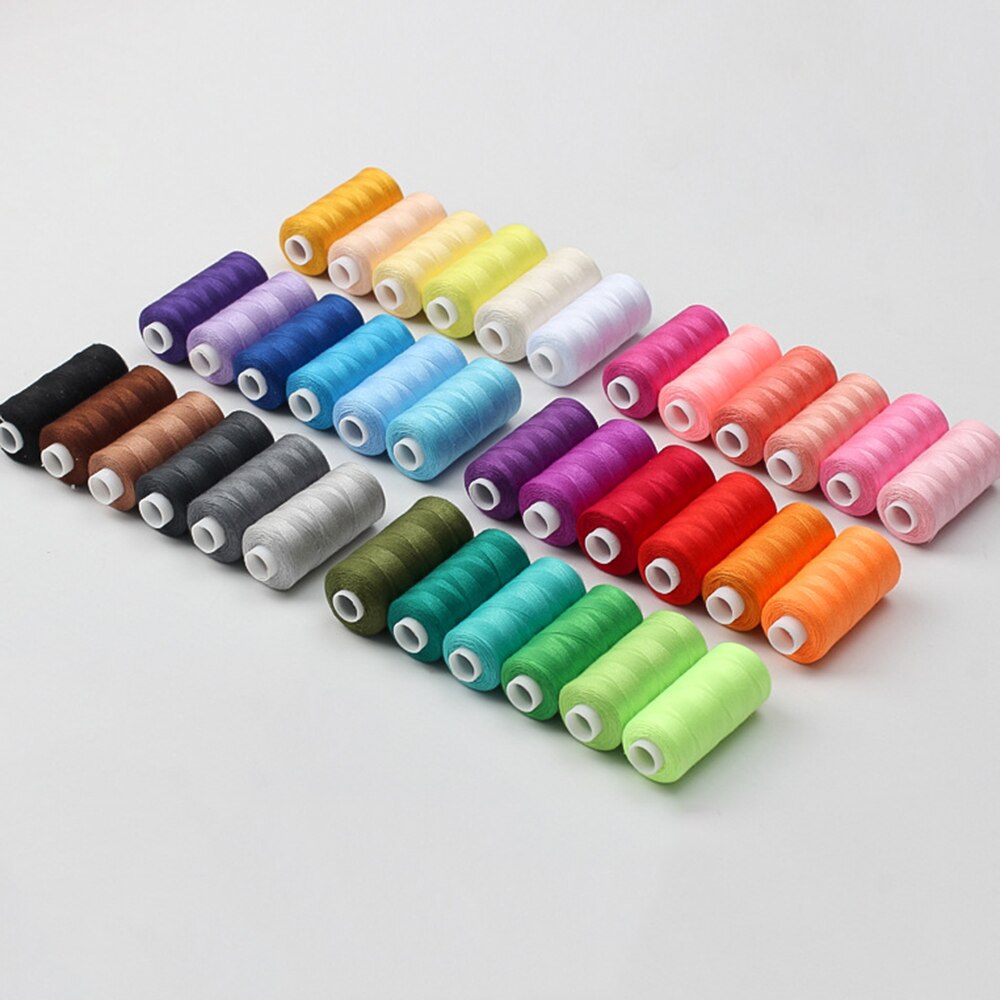 400Yards 40s/2 Polyester Yarn Sewing Thread Roll Machine Hand Embroidery Durable For Home Sewing Accessories