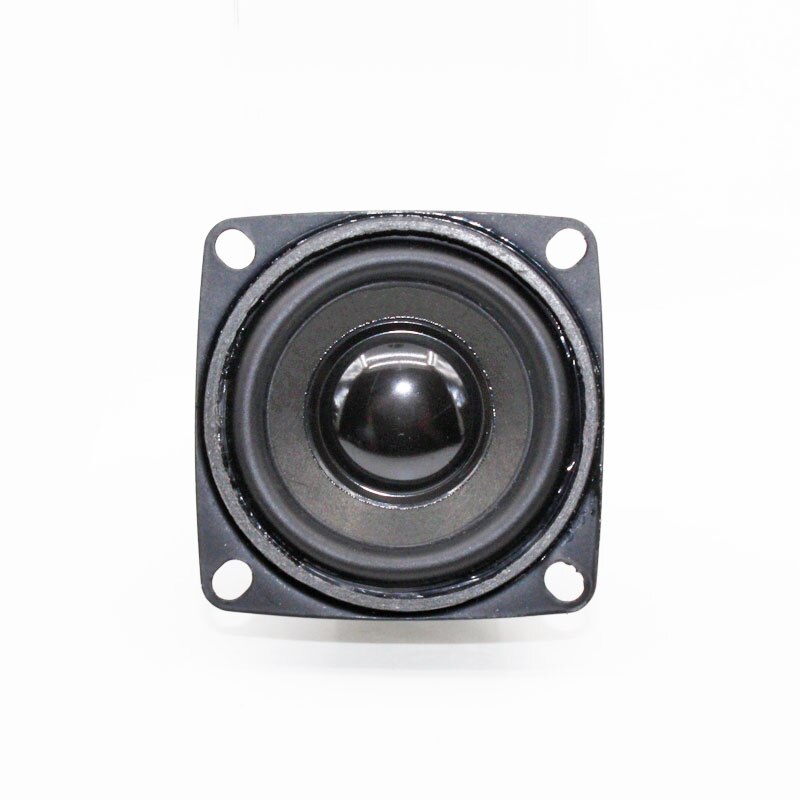 2pcs 4 Ohm 3W Loudspeaker 53MM Square Black Speaker 45MM External Magnetic PU Edge Black Cap Height 30MM