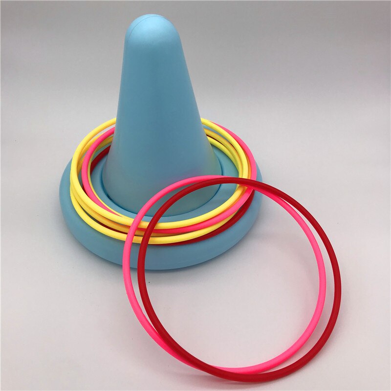 Sensorische integratieapparatuur, kruk met één voet, stoel, kleuterschool, vroege kinderjaren, fysieke fitheidstraining, evenwicht, enkele voet: Du jiao yi marca lichtblauw 8 cirkel