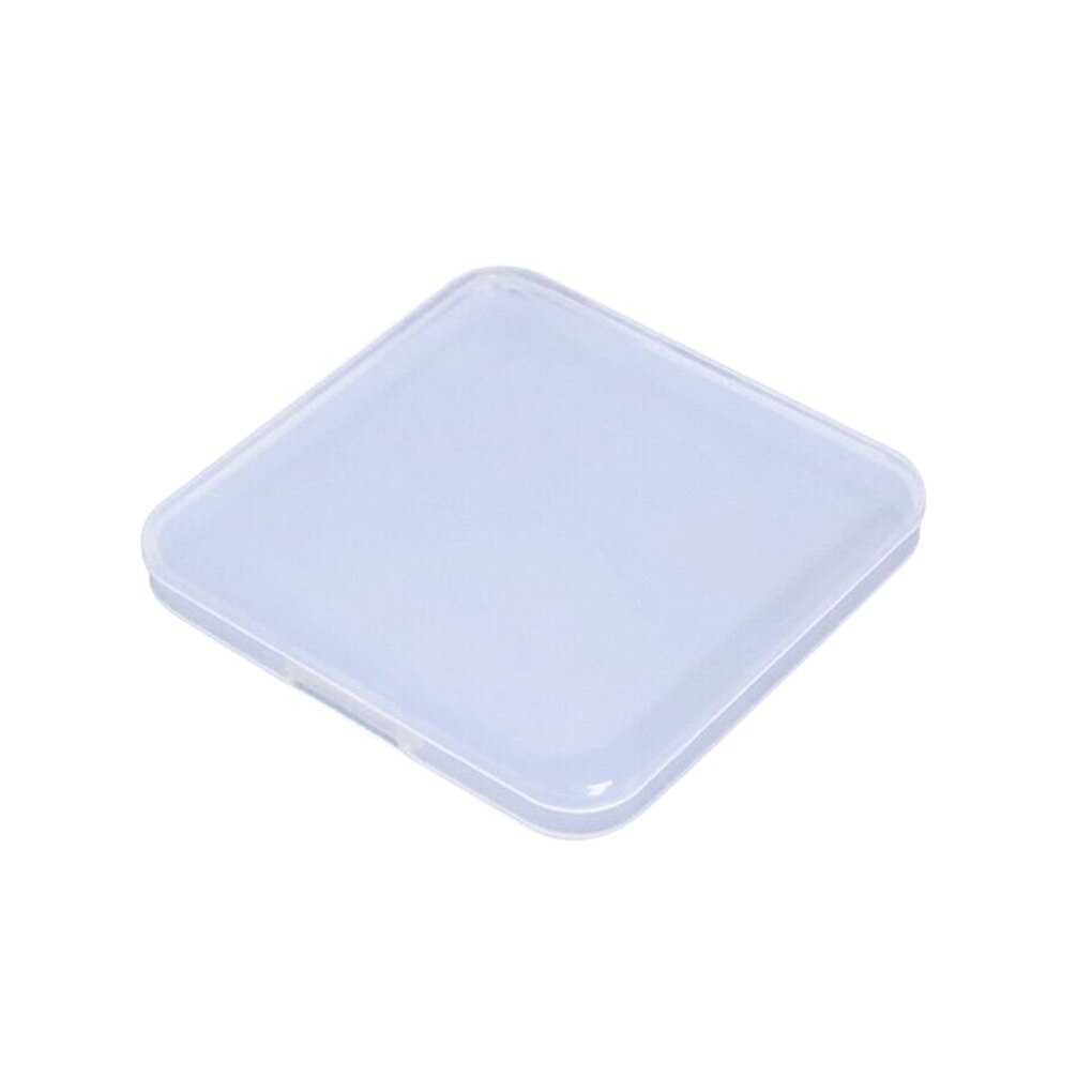 Portable Mask Case Household Moisture-proof Mask Box Go out Dustproof Storage Mask Container Organizer Holder: white transparent