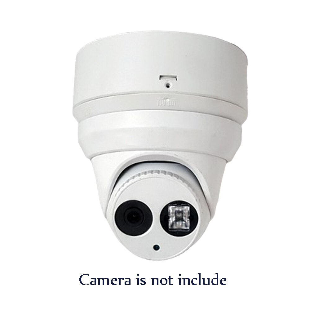 Soporte de cámara de vigilancia del hemisferio interior D = 130 mm Montaje en techo Soporte de cámara domo integrado Base redonda Plástico blanco