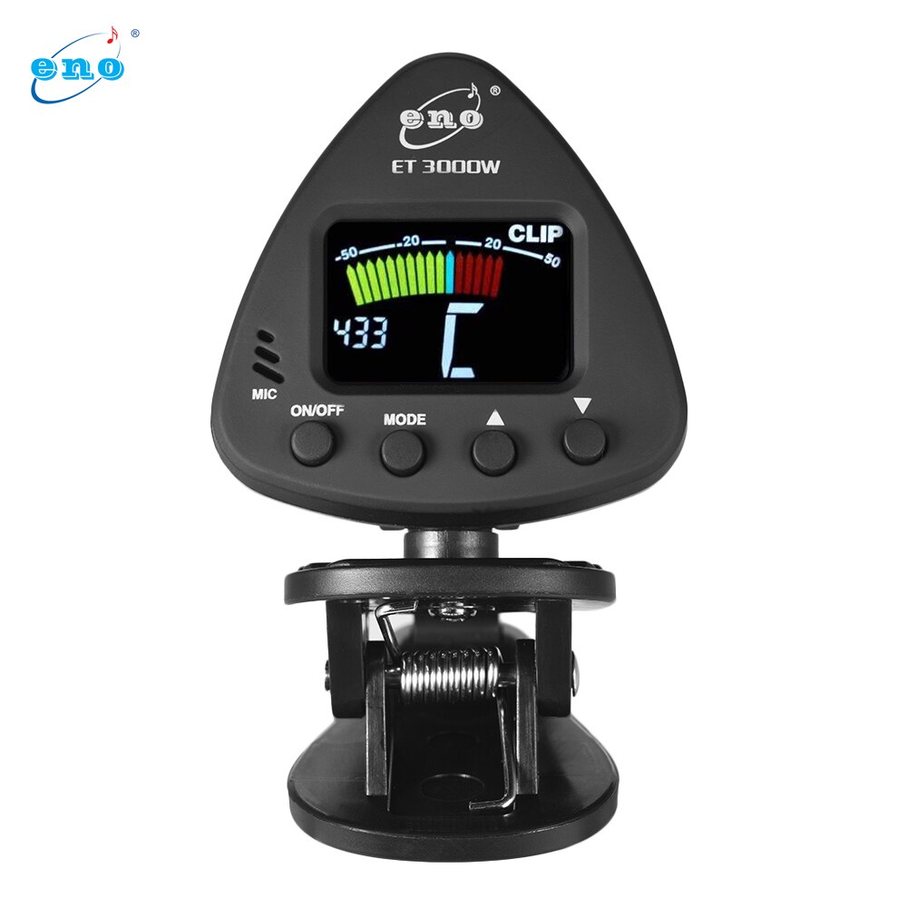 eno ET 3000W Wind Instruments Tuner Supports Mic &amp; Clip-on Tuning Modes for Saxophone Clarinet Trumpet Flute Tuner