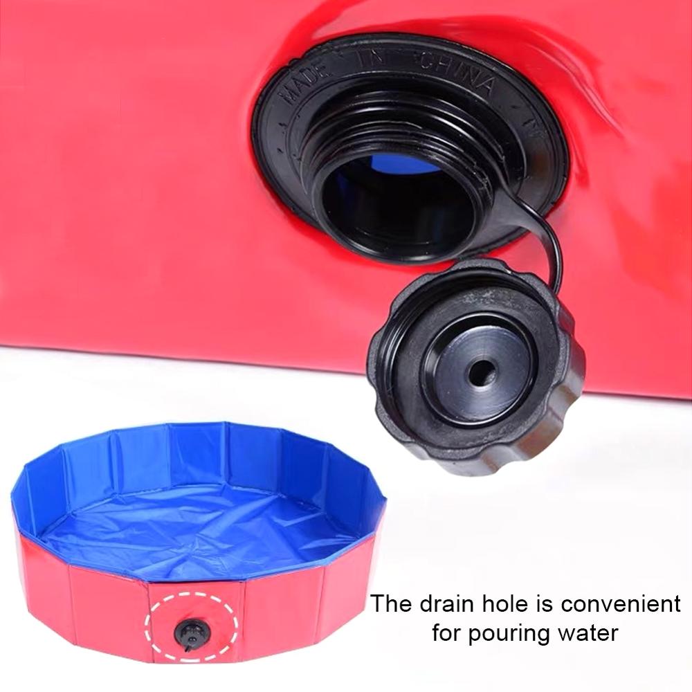 Multi-Use PVC Dog Bath Pool Pet Air Inflation Folding Swimming Pool Bathtub Dogs Pet Bathing Washer Tub Tough Portable Bath Tubs