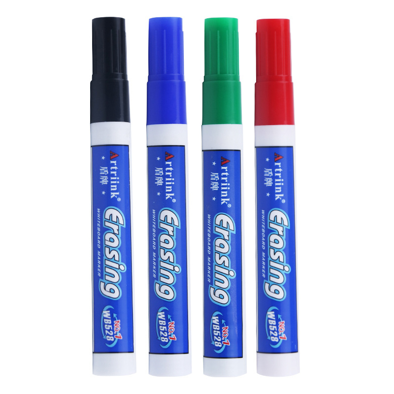 impostato di pennarelli per lavagna da 4 pezzi, cancellabili, ricaricabili, di sicurezza, non tossici, ad alta capacità, per ufficio, conferenze, articoli educativi