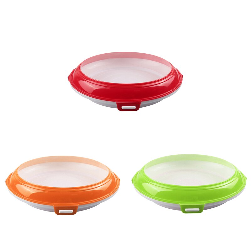 Refrigeration Food Preservation Tray Kitchen Fruit Seafood Fresh Keeping Organizer Refrigerator Preservate Storage Tool: Colorful