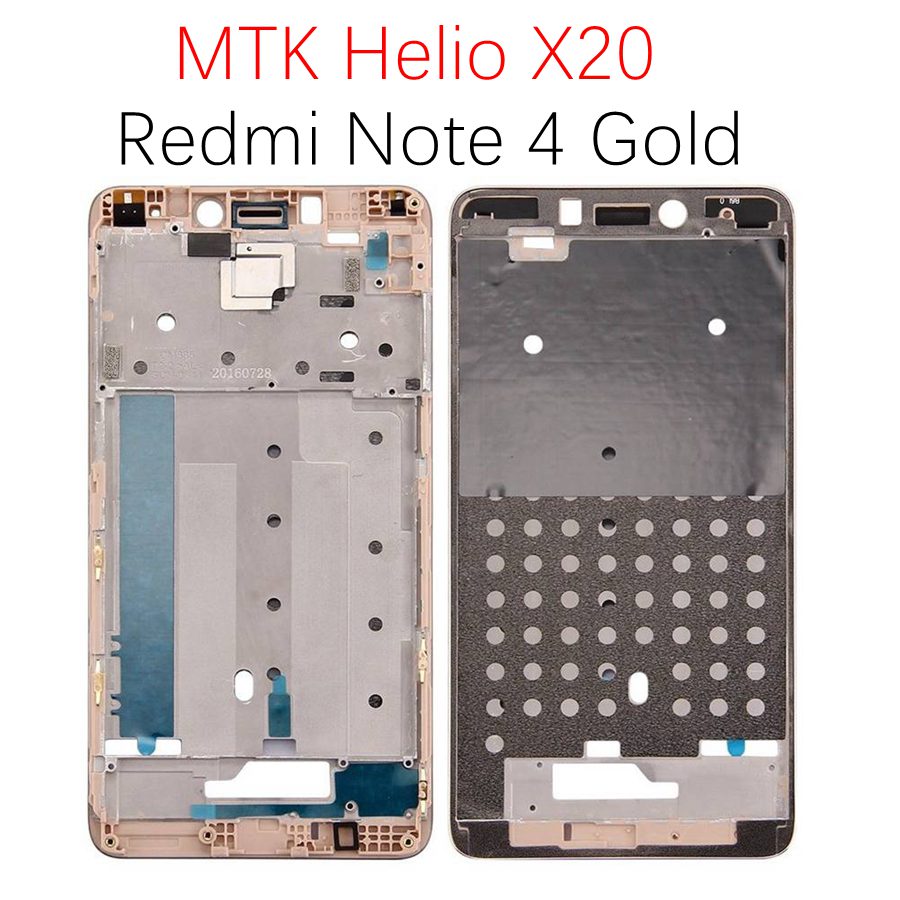 Pour Xiaomi Redmi Note 4 cadre avant Note4 écran supportant la lunette pour Redmi Note 4X cadre avant châssis milieu boîtier plaque