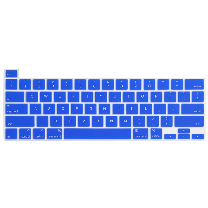 US keyboard cover For Macbook Pro 16 inch A2141 keyboard protector silicone waterproof keyboard skin guard: Blue