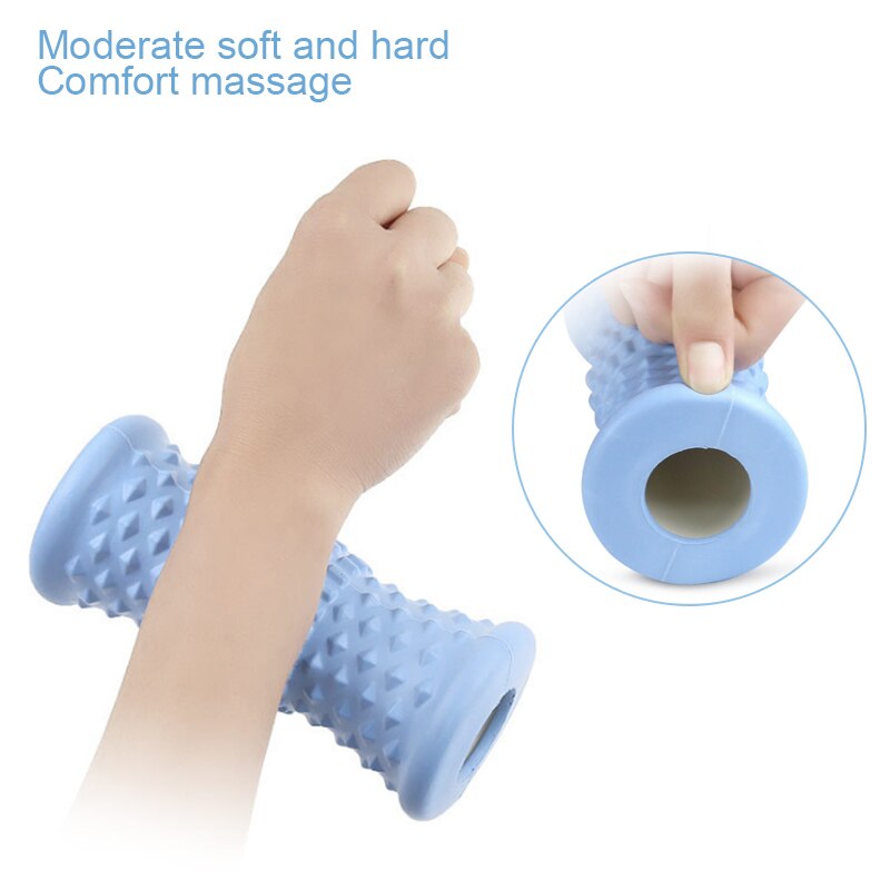 Eva Voetmassage Roller Dubbele Lacrosse Spiky Ball Myofasciale Ballen Voor Fasciitis Plantaris Mobiliteit Terug Voetboog Pijn