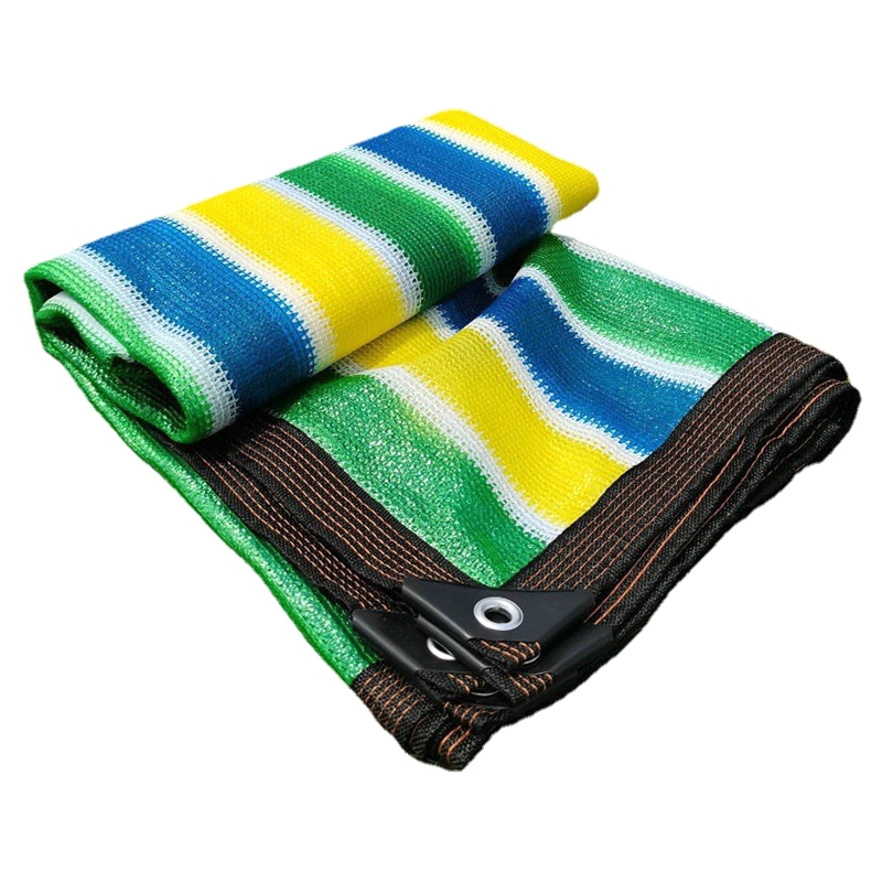 Farbiges Streifen-HDPE-Sonnenschutznetz, Balkon, Dachhimmel, Garten, Sonnenschutz, draussen, Garagen, Segel, Markise, Pflanzen, Abdeckung, Schuppen, Zaun, Netz