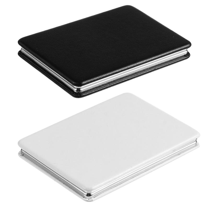2Pcs Portable Foldable Double-Sided Compact Mirror Makeup Cosmetic Mirror