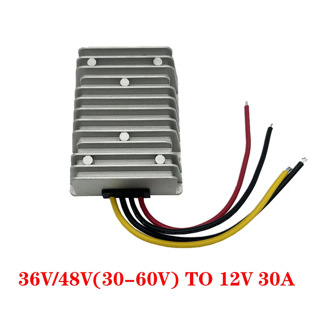 24V CC 36V 48V 60V 72V 18-90V a 12V 10A 20A 30A 40A DC convertidor reductor regulador de voltaje transformador fuente de alimentación del coche: YELLOW