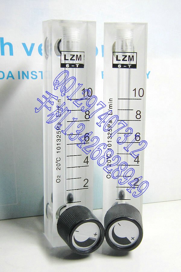 LZM-6T O2 adjustable oxygen flowmeter 2~10L/min oxygen flow meter panel