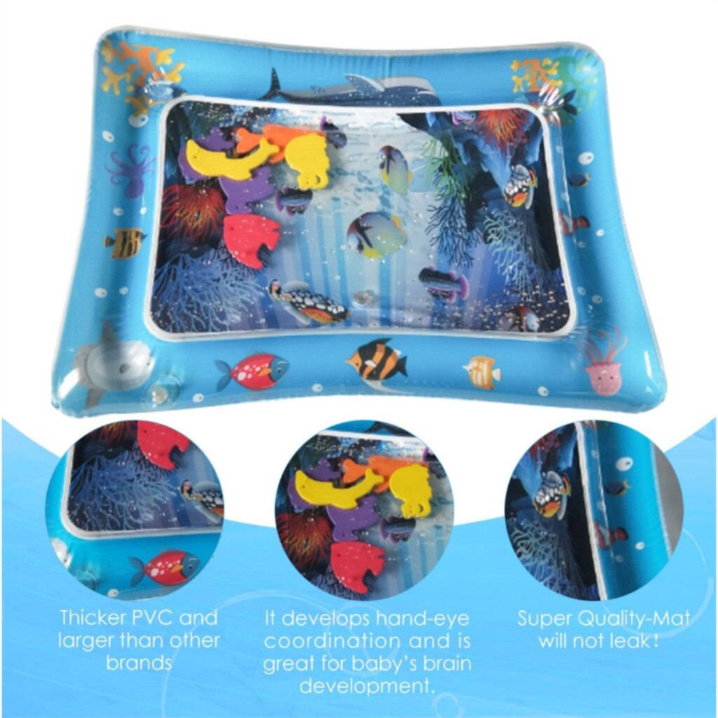 Baby Inflatable Toys Summer Inflatable Water Mat Sea Life Mat Ice Pad Prone Baby Inflatable Mat inflables juegos