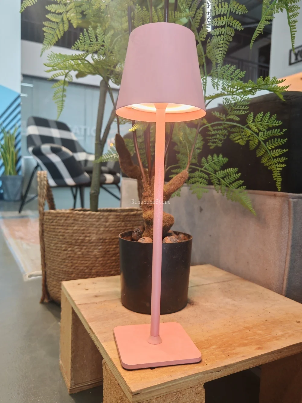 Moderne Nacht Wiederaufladbare LED Licht berühren Licht Bar Kreative Nachtlicht Augenschutz Camping Lichter Wohnkultur: Rosa