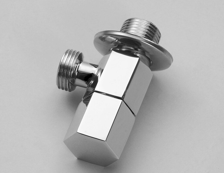 2 pieces Shut Off Valve Angled Valve G 1/2 inch Male Thread Flow Water Control Valves 11-050