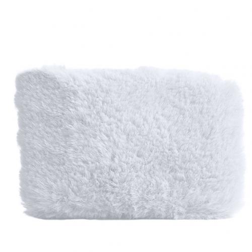 Winter schattige mini vervangbare zelfverwarmende binnenkernen pluche hoes handwarmer huishoudelijke artikelen warmteproducten: Witte pluche hoes