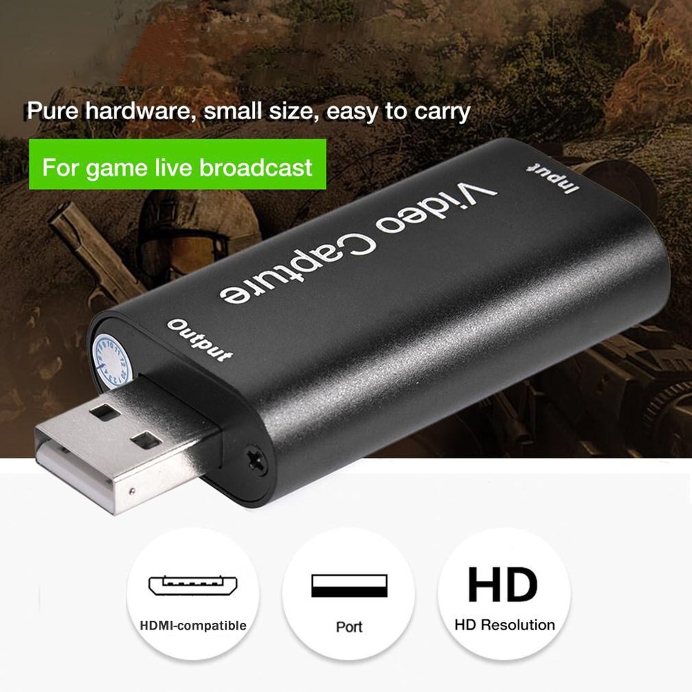 USB2.0 HDMI Capture Card Supports Obs Live Recording Box Adapter Card HD Capture Teaching Recording Imaging