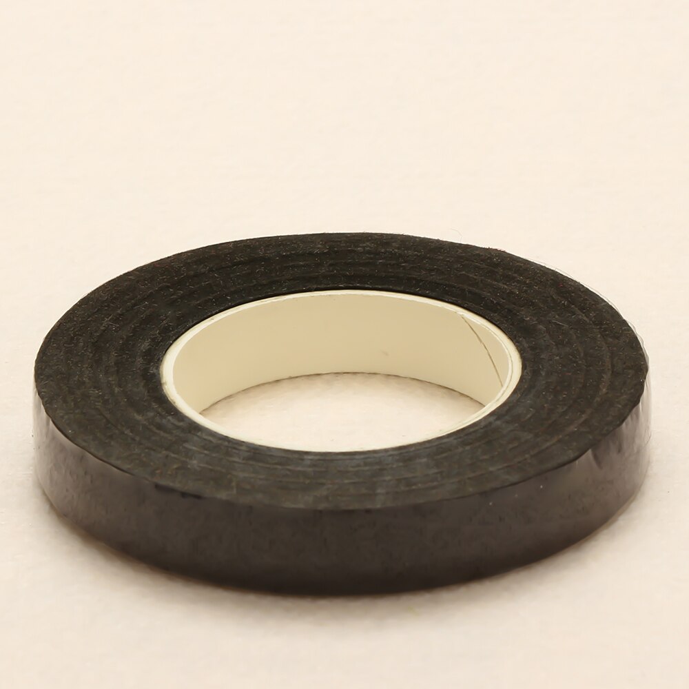 Valentijnsdag 30Yard 12Mm Zelfklevend Papier Tape Bloemen Stem Voor Garland Kransen Diy Ambachtelijke Kunstmatige zijde Bloem Decoratieve: Black