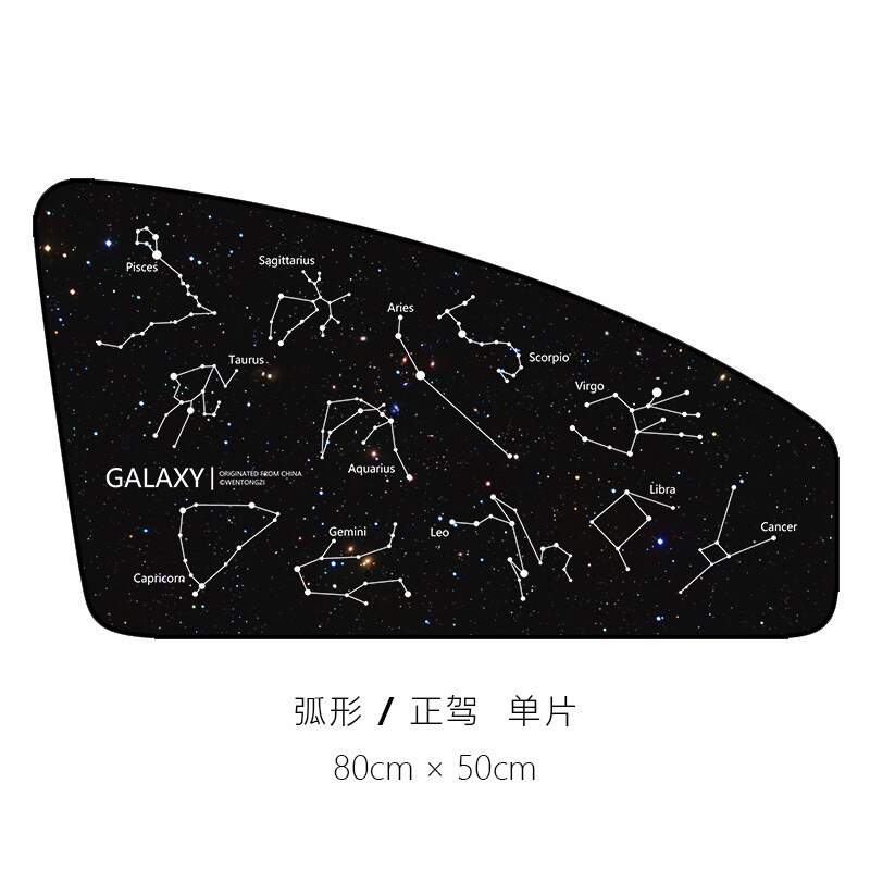 1PCS Car Magnetic Sunshade Curtain Cartoon Sunscreen Heat Insulation Sunshade Side Window Shading Car Window Insulation Curtain: Main driver 04